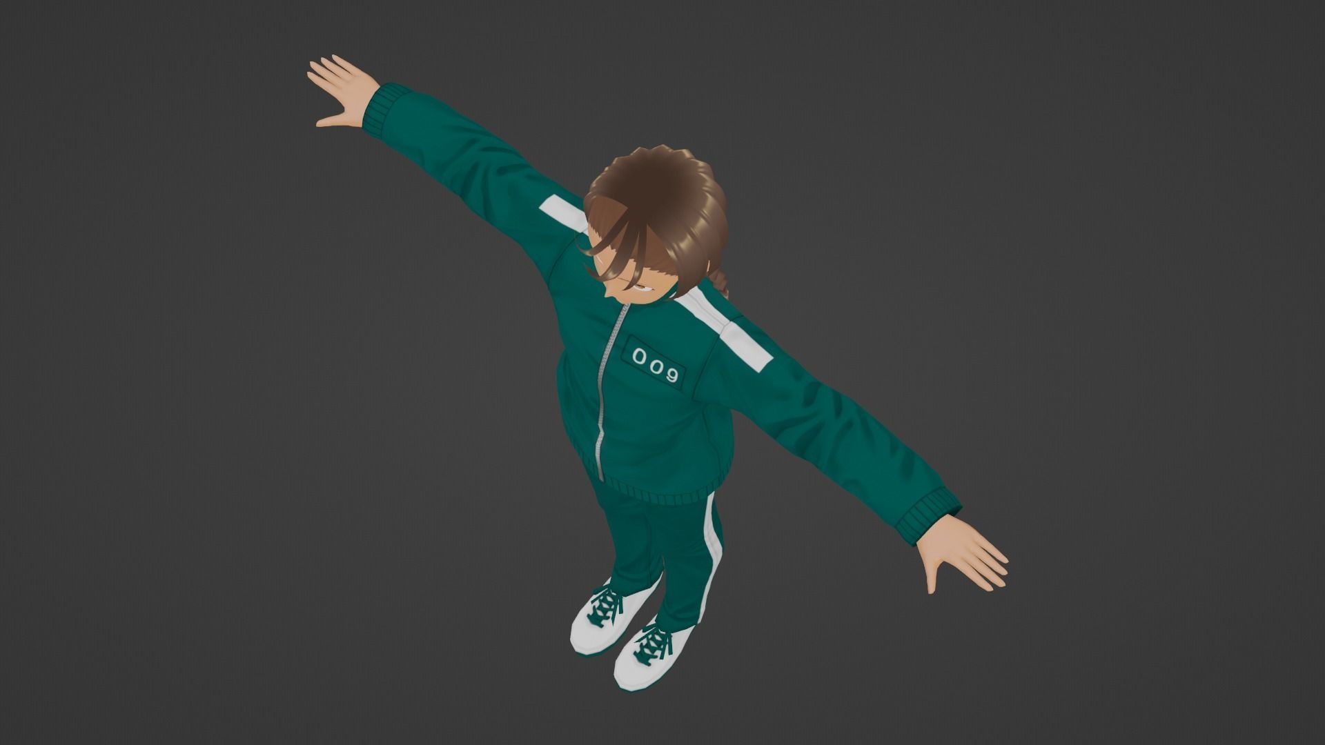 Squid Game - Player Low-poly 3D model_3