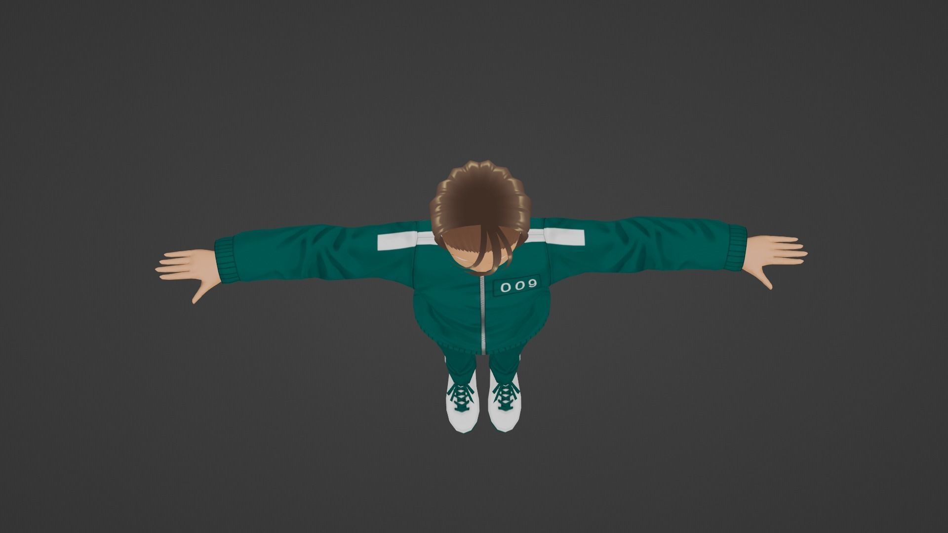 Squid Game - Player Low-poly 3D model_4