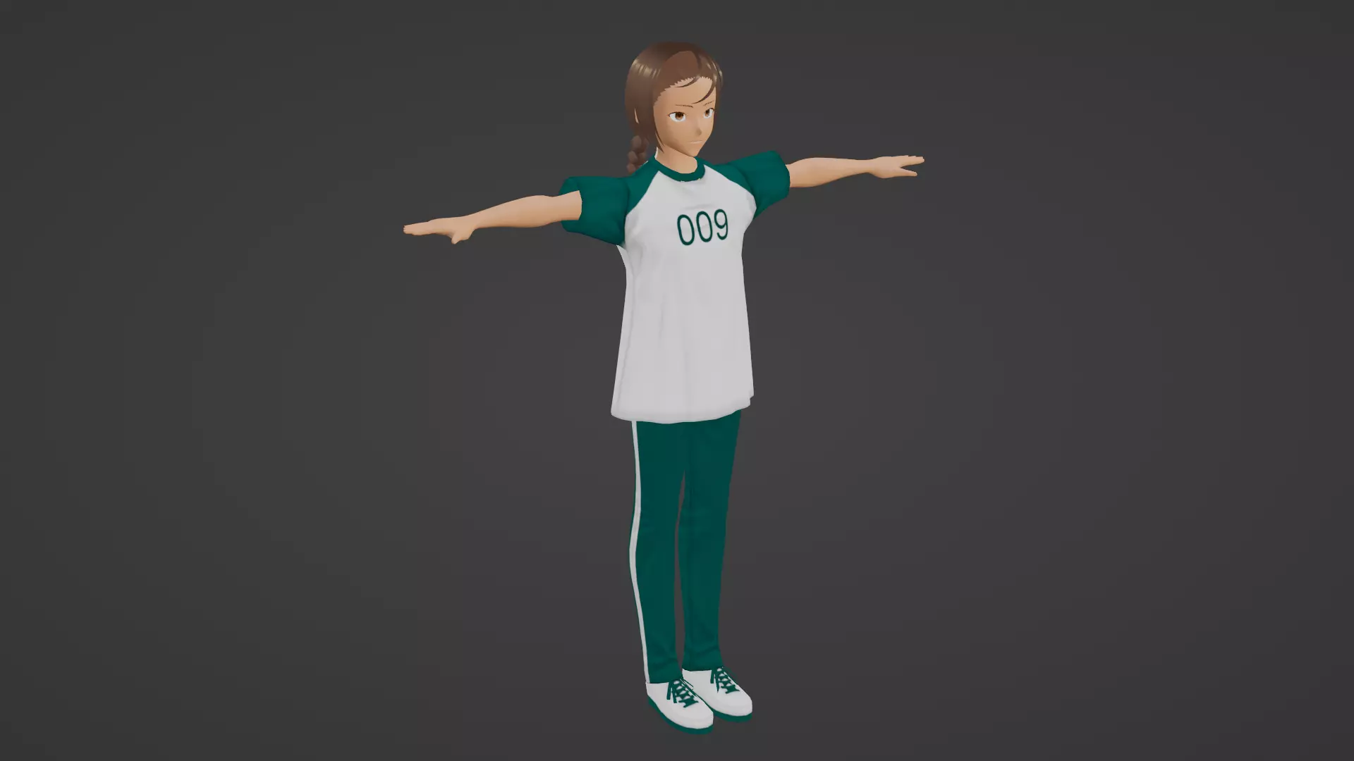Squid Game - Player Low-poly 3D model