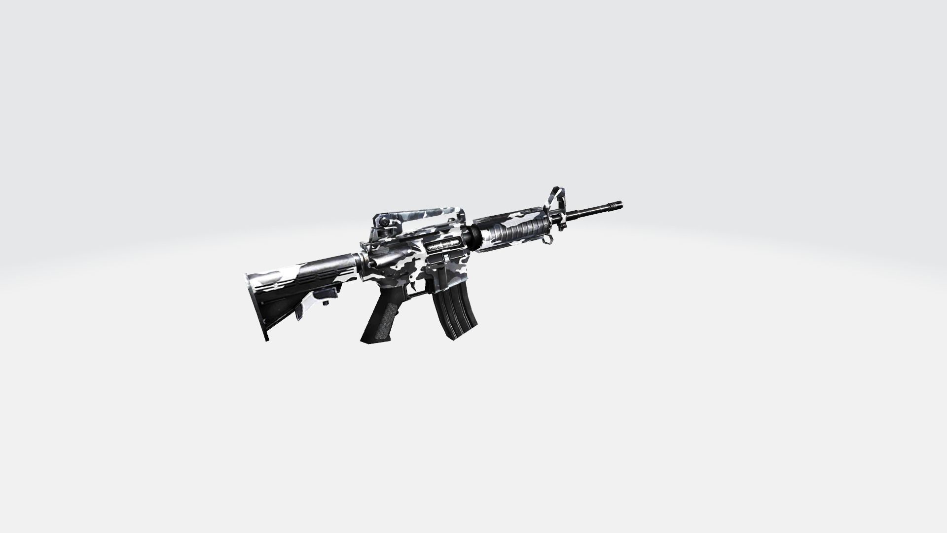 M4A1 Rifle Game Weapon 31x 3D model_9