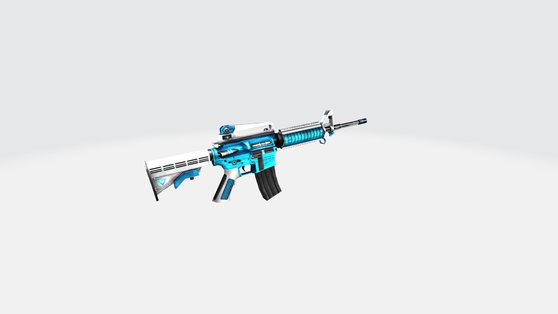 M4A1 Rifle Game Weapon 31x 3D model_6