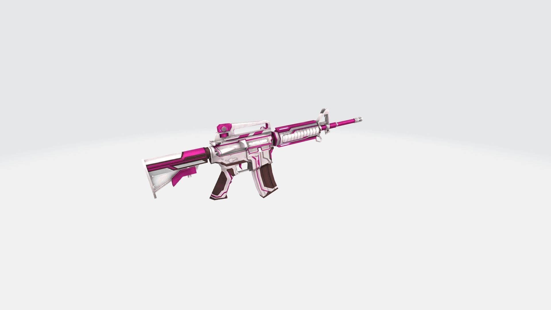 M4A1 Rifle Game Weapon 31x 3D model_26