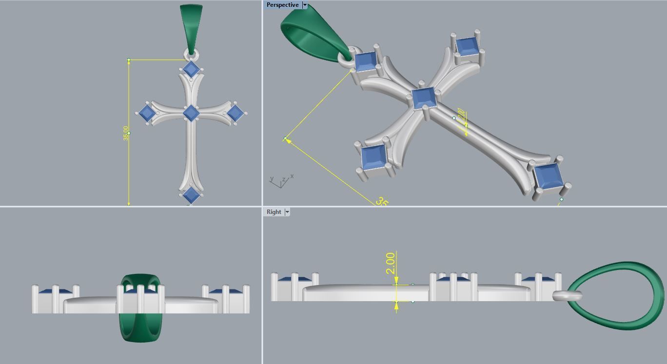 cross 23 3D print model_1