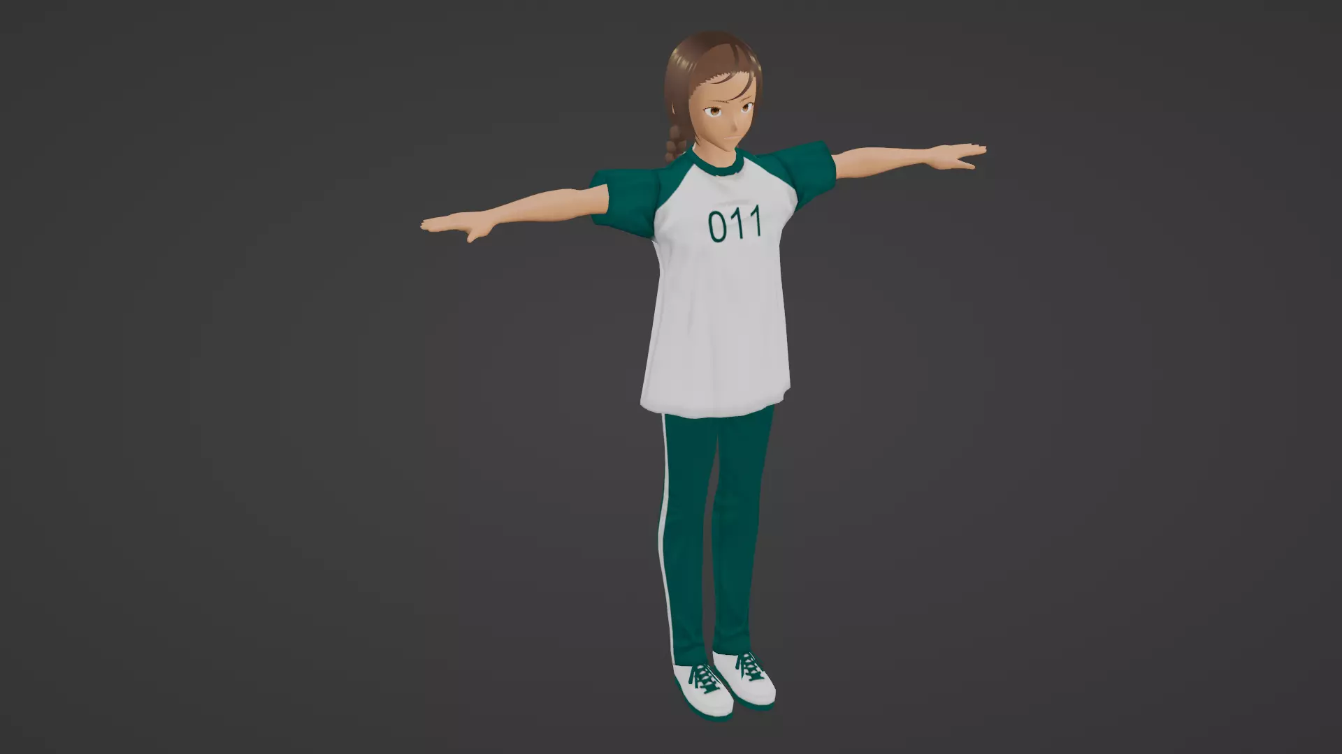 Squid Game - Player Low-poly 3D model