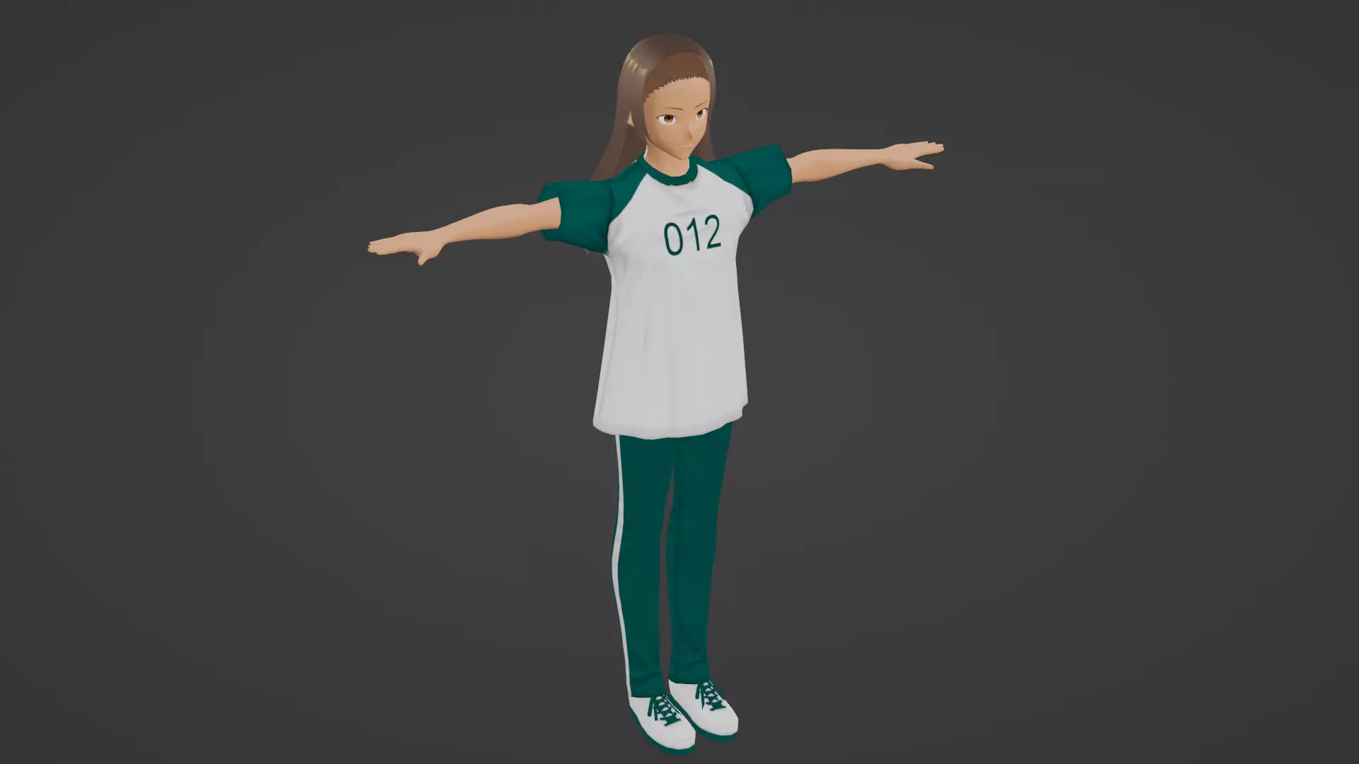 Squid Game - Player Low-poly 3D model