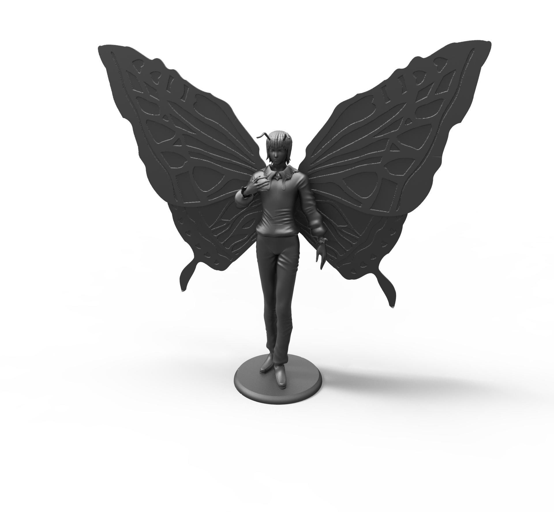 Shaiapouf figurine with butterfly 3D print model_1