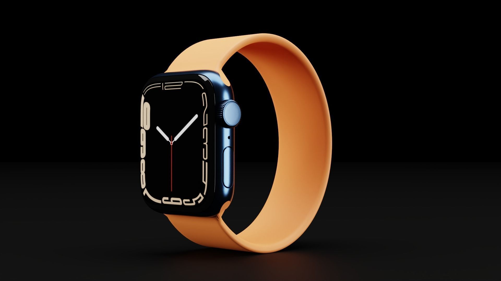 Apple Watch Series 7 in 41 and 45 mm in all Colors Low-poly 3D model_3