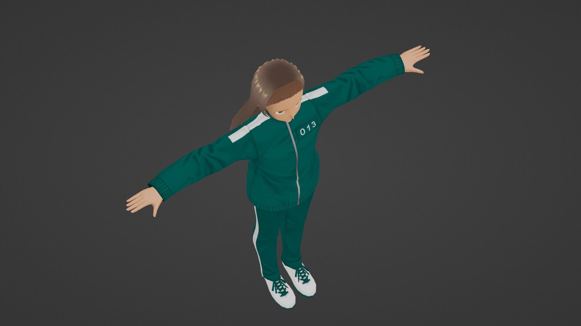 Squid Game - Player Low-poly 3D model_5