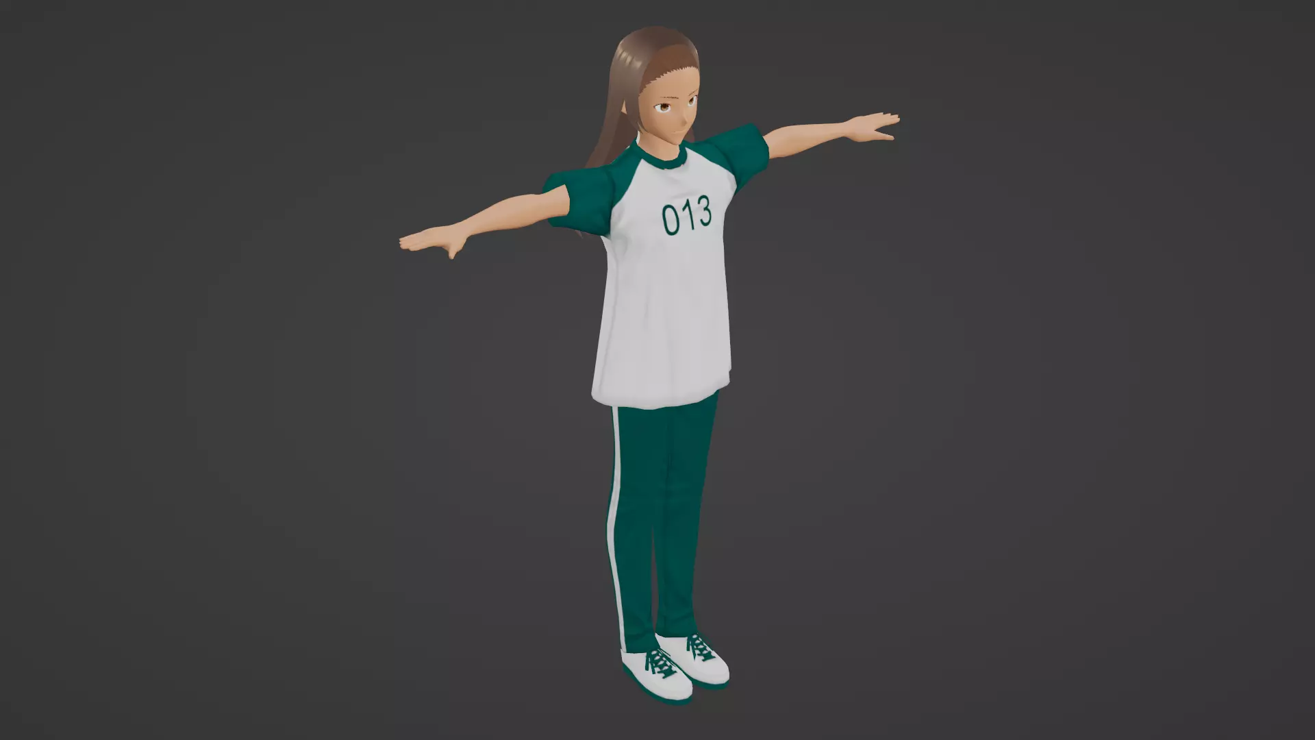 Squid Game - Player Low-poly 3D model
