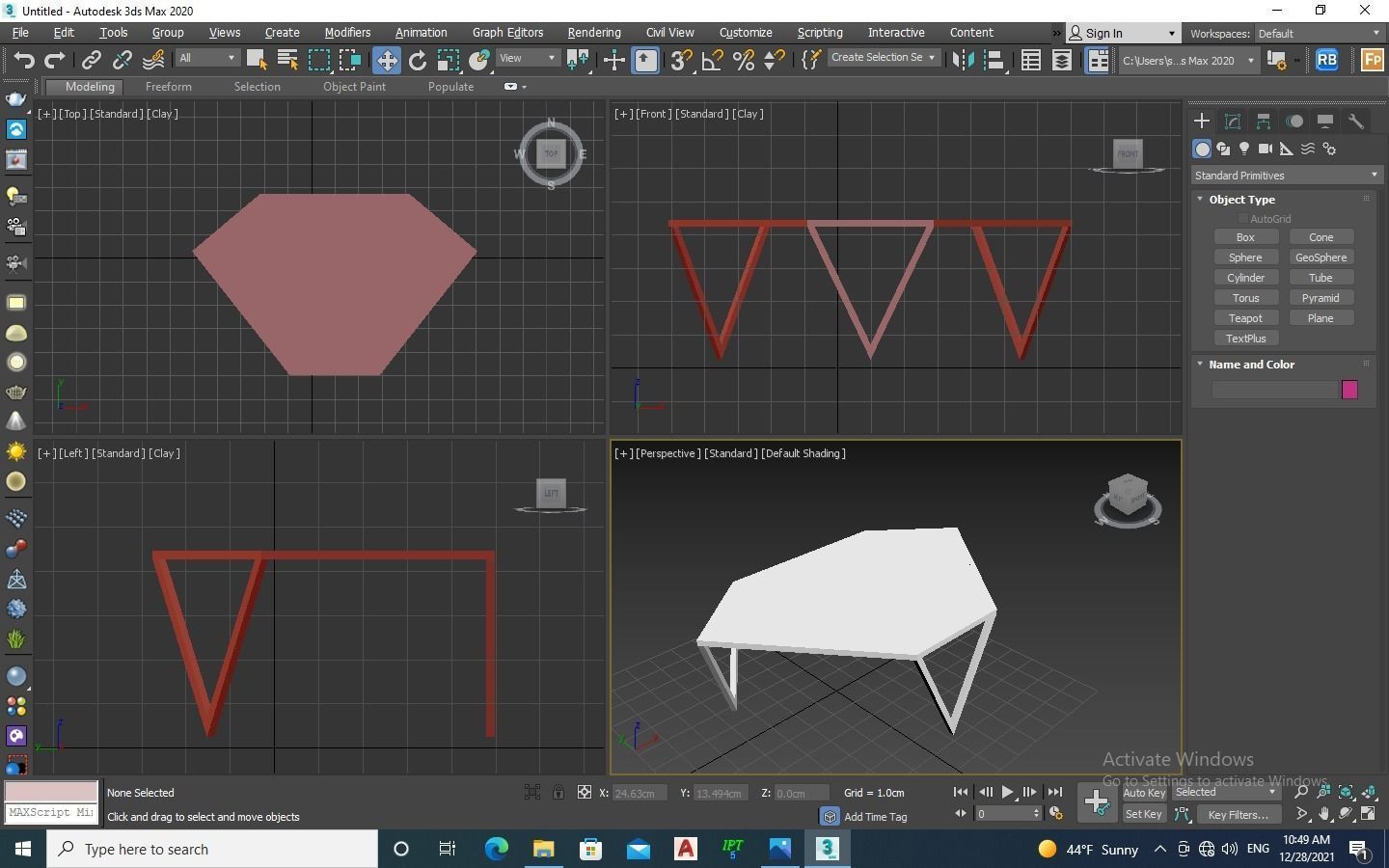 Coffee Table 1016 3D model_4