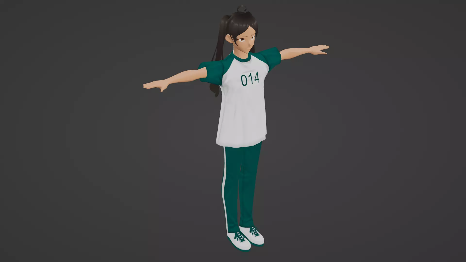 Squid Game - Player Low-poly 3D model