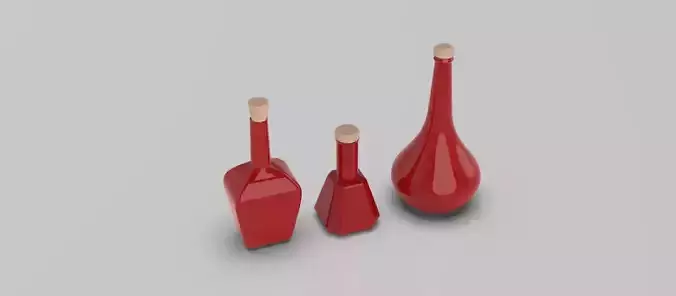 3 Skyrim Potions  3D print model