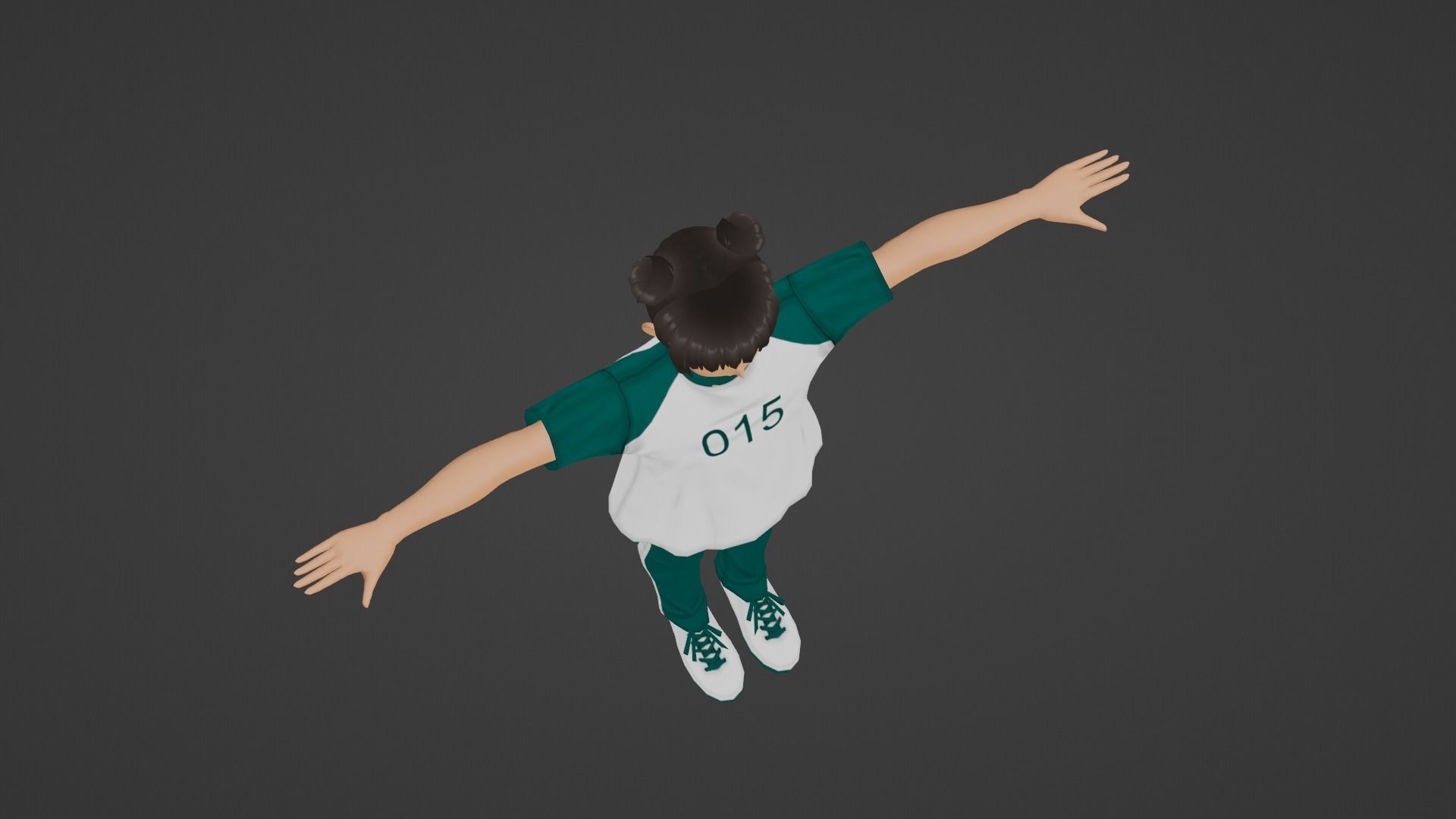 Squid Game - Player Low-poly 3D model_5