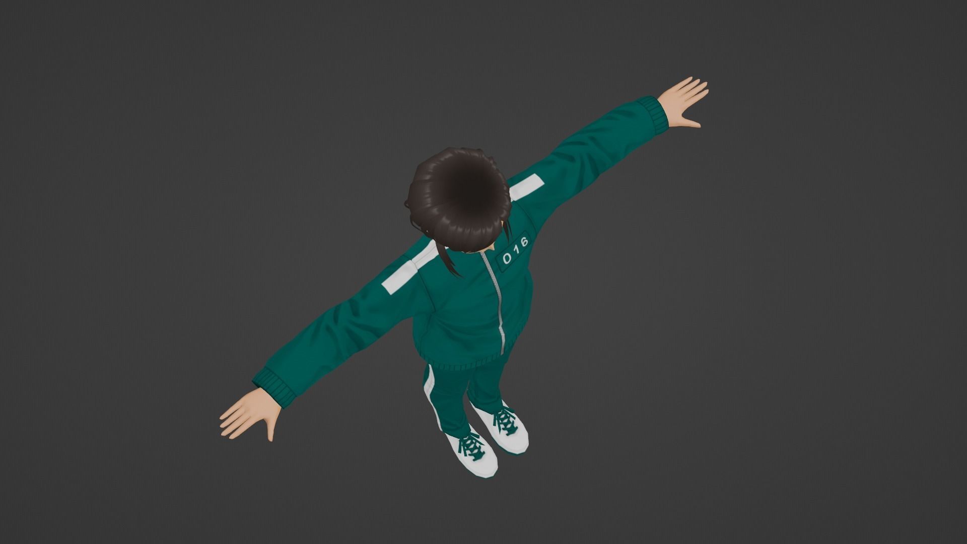 Squid Game - Player Low-poly 3D model_5