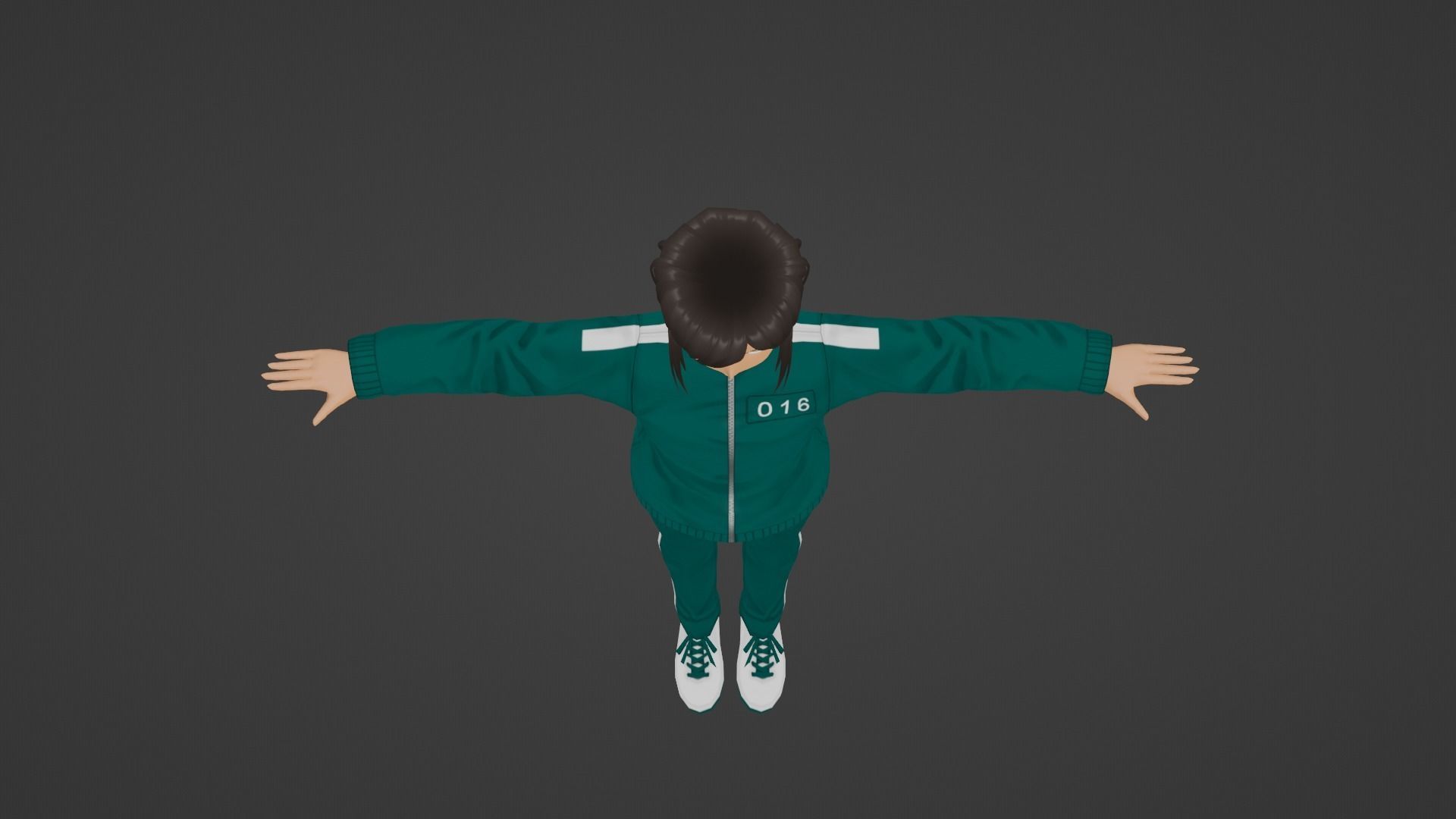 Squid Game - Player Low-poly 3D model_4