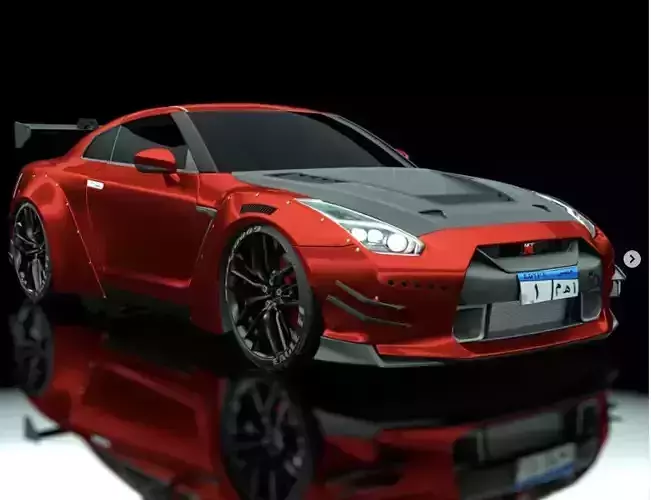 Modefied Nissan r35 3D model