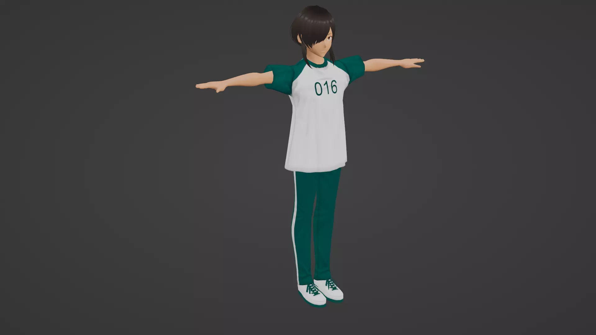 Squid Game - Player Low-poly 3D model