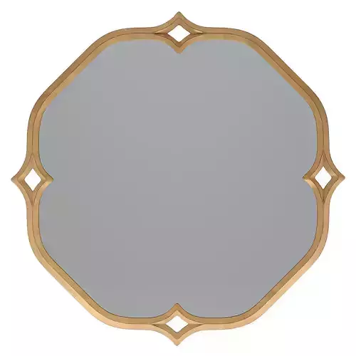 Mirror 3 round with gold trim