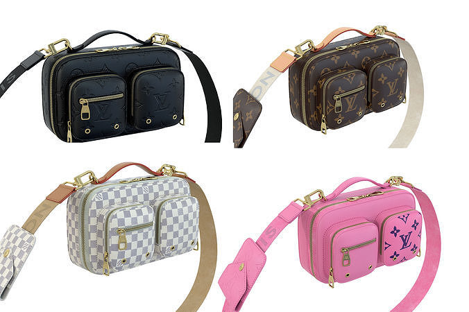 Louis Vuitton Utility Crossbody Bag 3D Model Collection