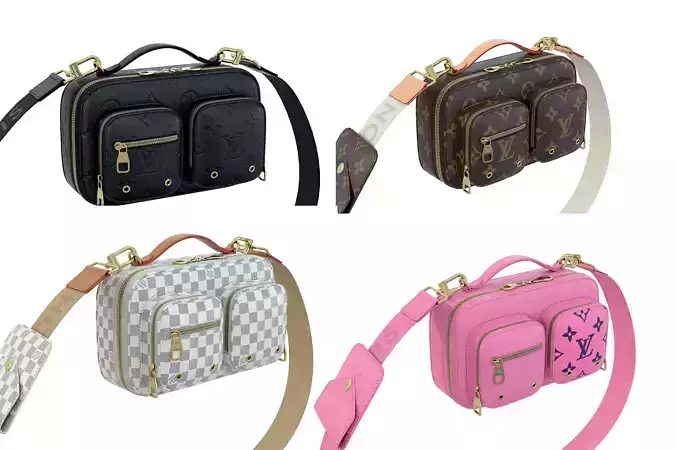 Louis Vuitton Utility Crossbody Bag 3D Model Collection