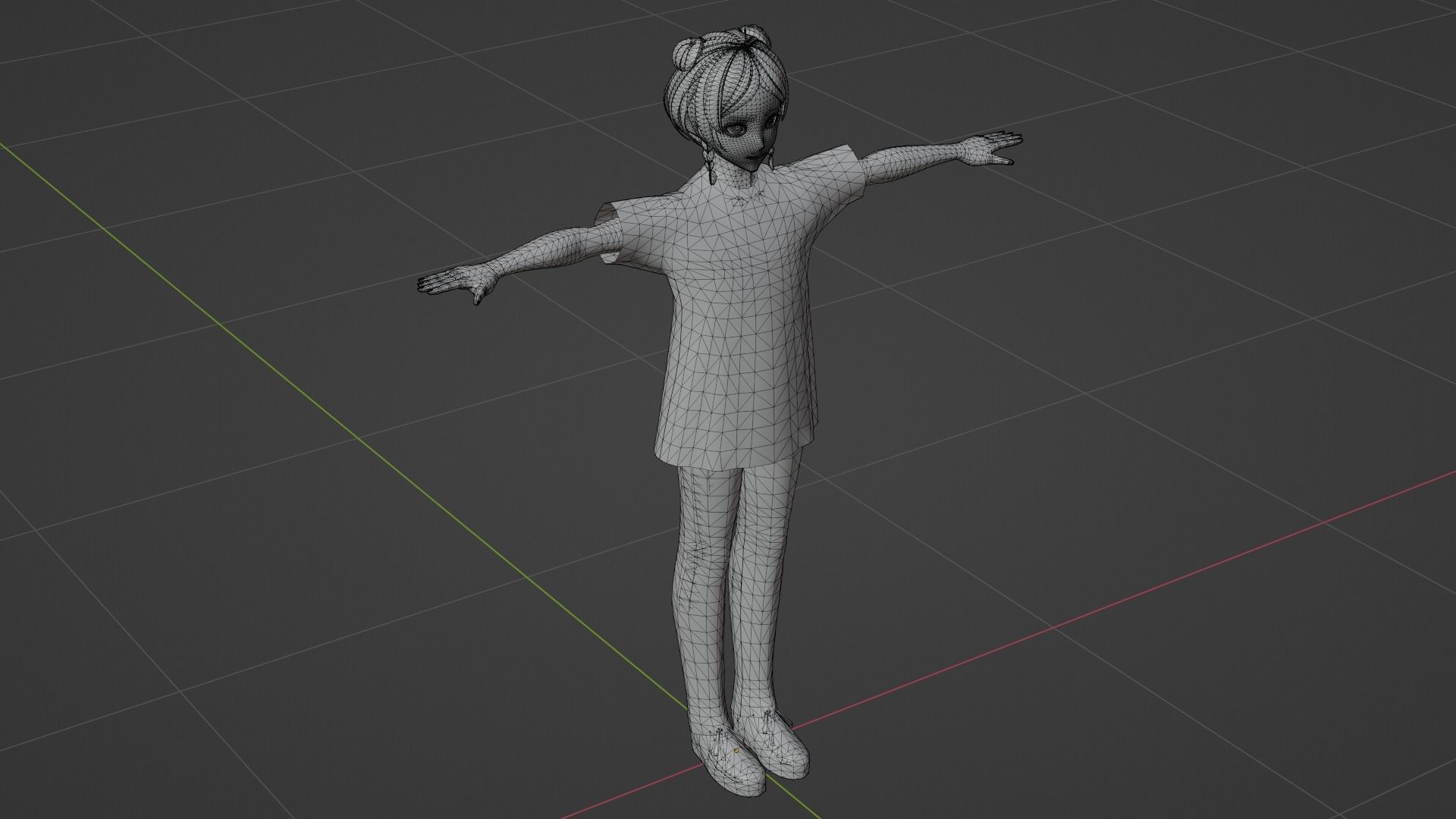 Squid Game - Player Low-poly 3D model_7