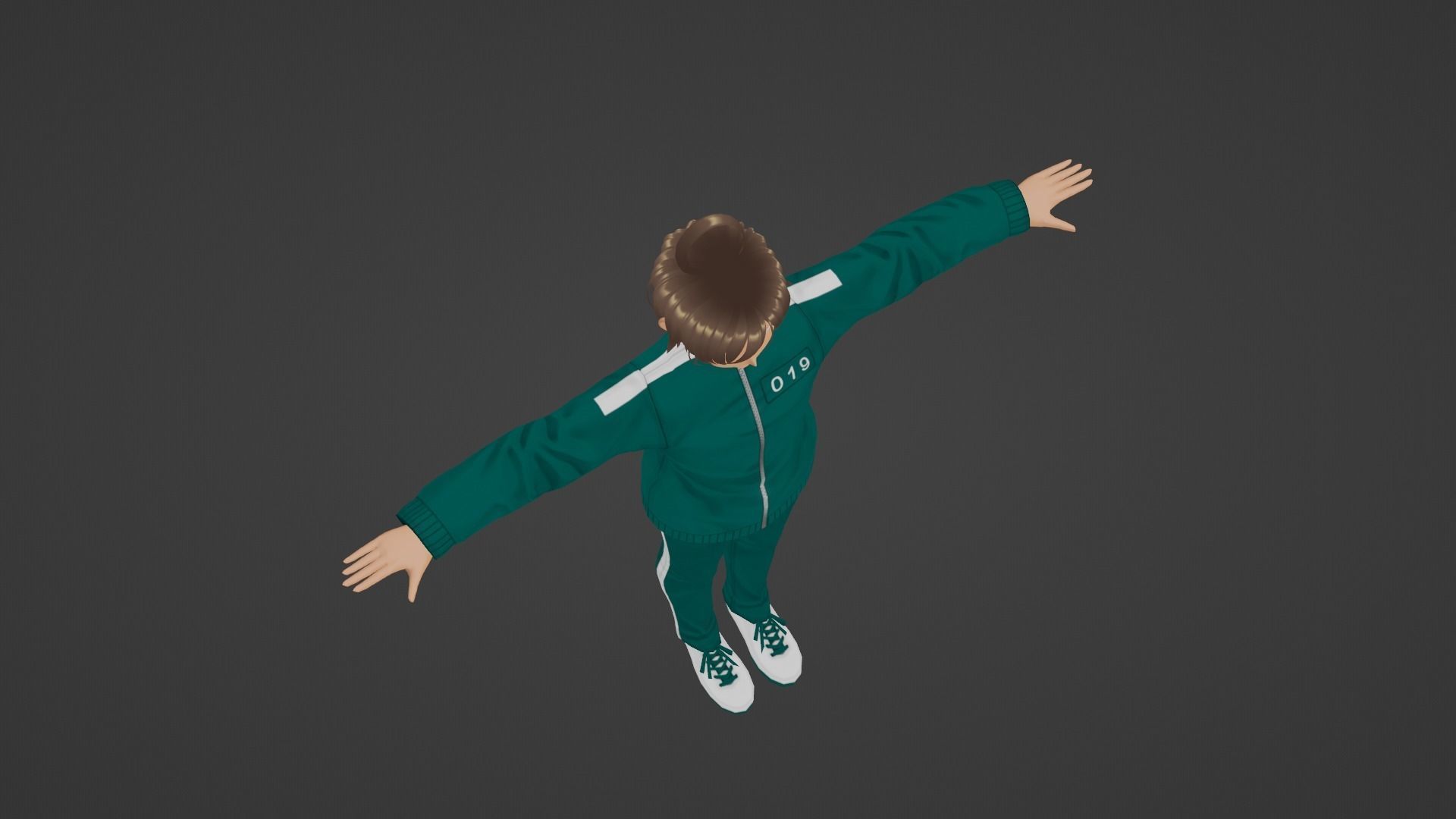 Squid Game - Player Low-poly 3D model_5