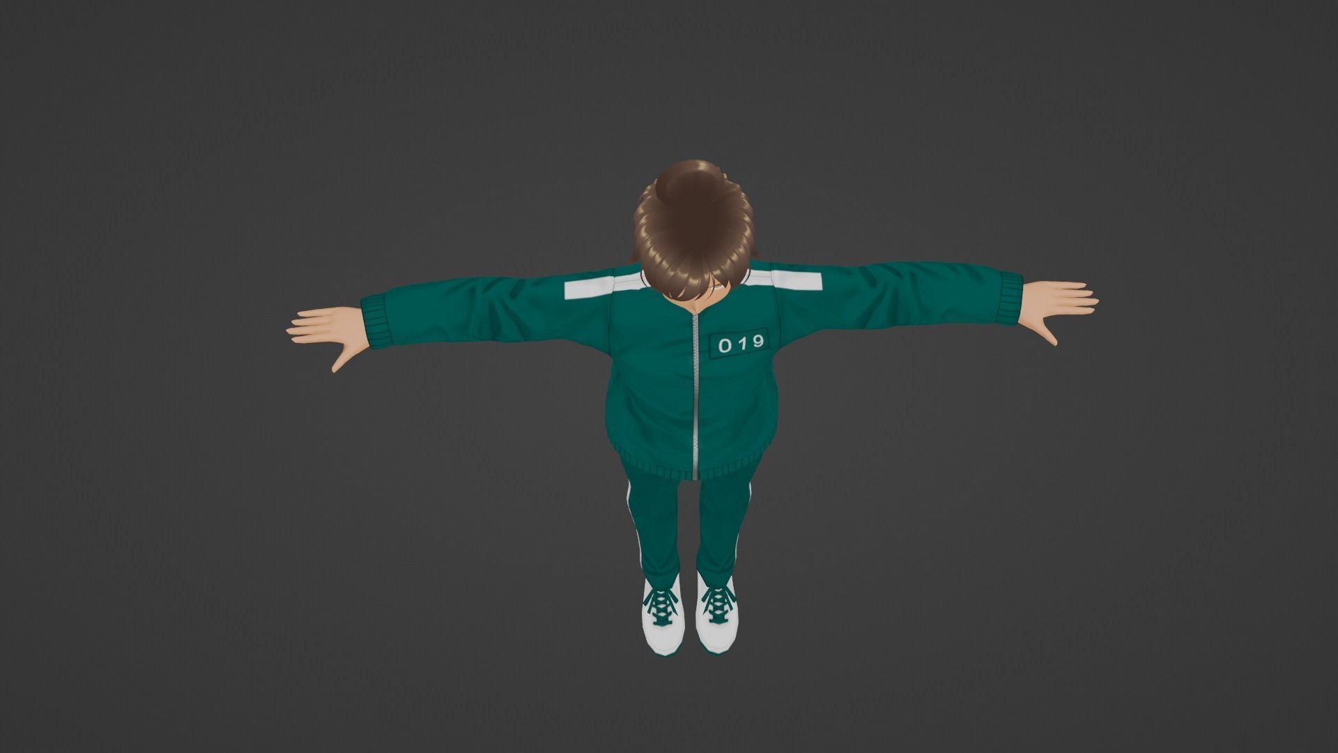 Squid Game - Player Low-poly 3D model_4