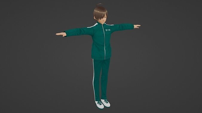 Squid Game - Player Low-poly 3D model