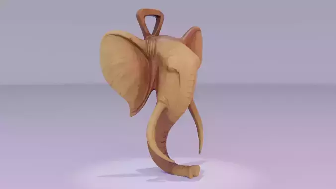 Elephant head wall decor