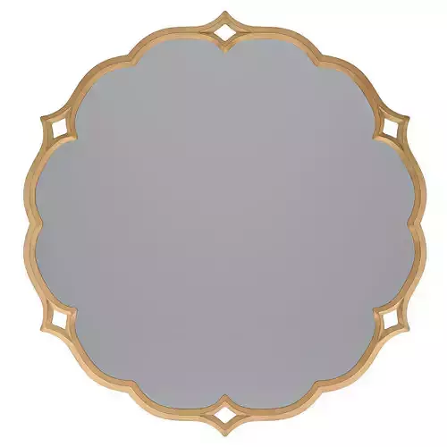 Mirror 4 round gold