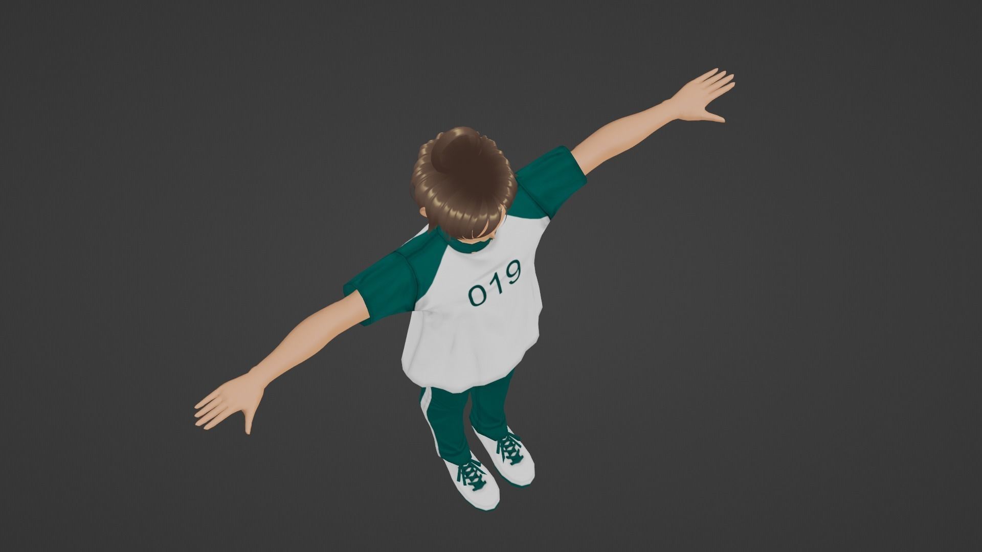 Squid Game - Player Low-poly 3D model_5