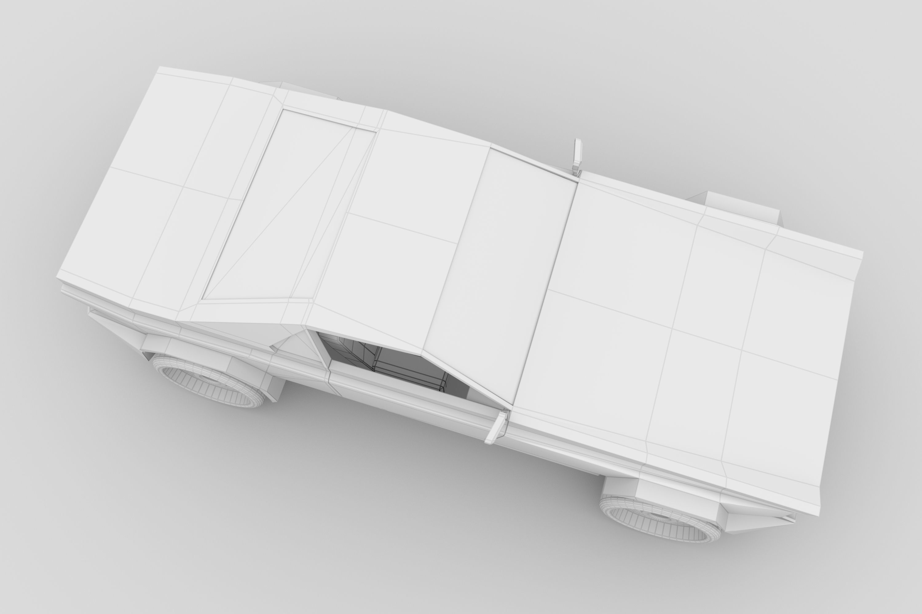 Muscle Car Lowpoly Low-poly 3D model_21