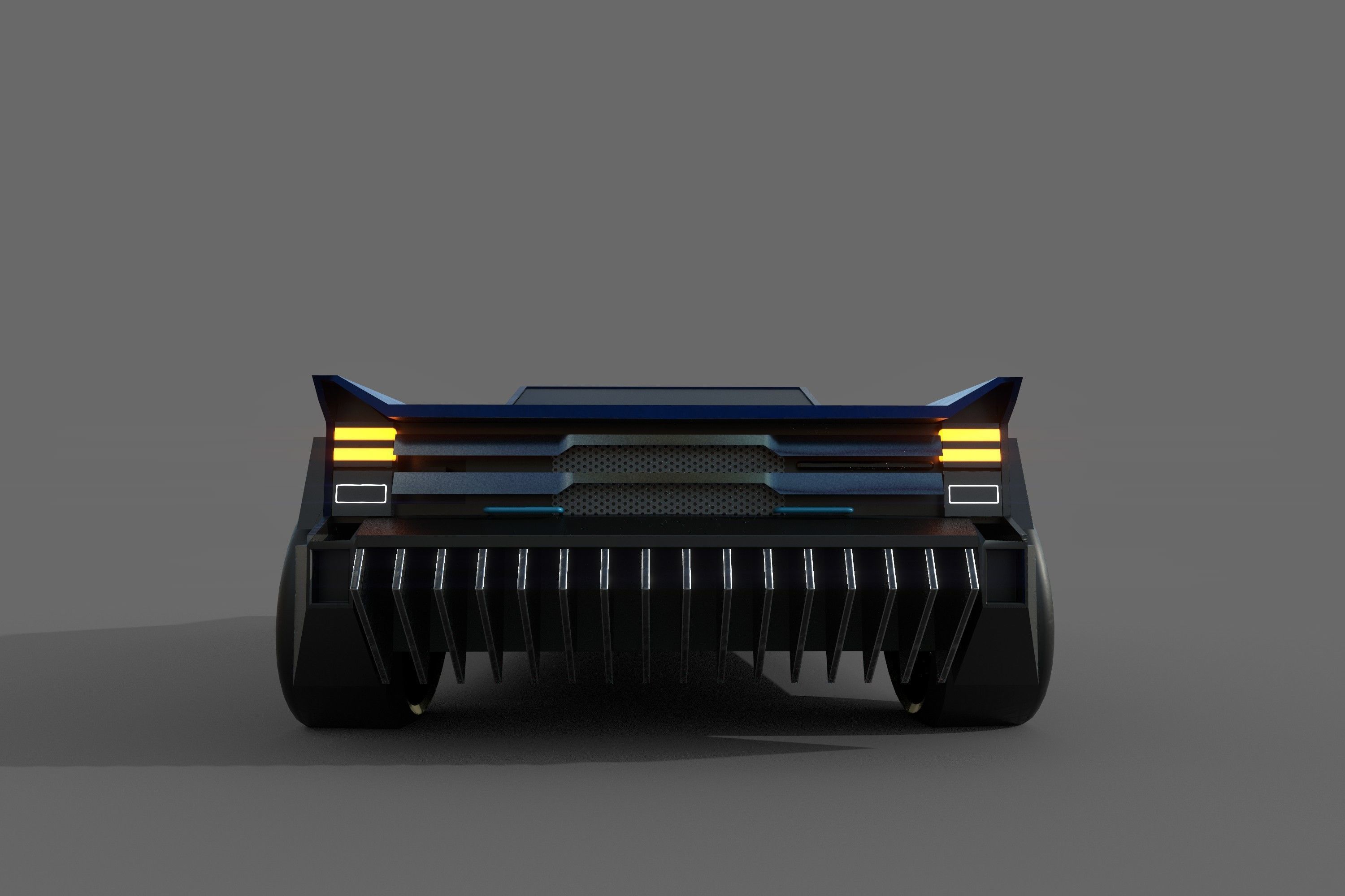 Muscle Car Lowpoly Low-poly 3D model_6