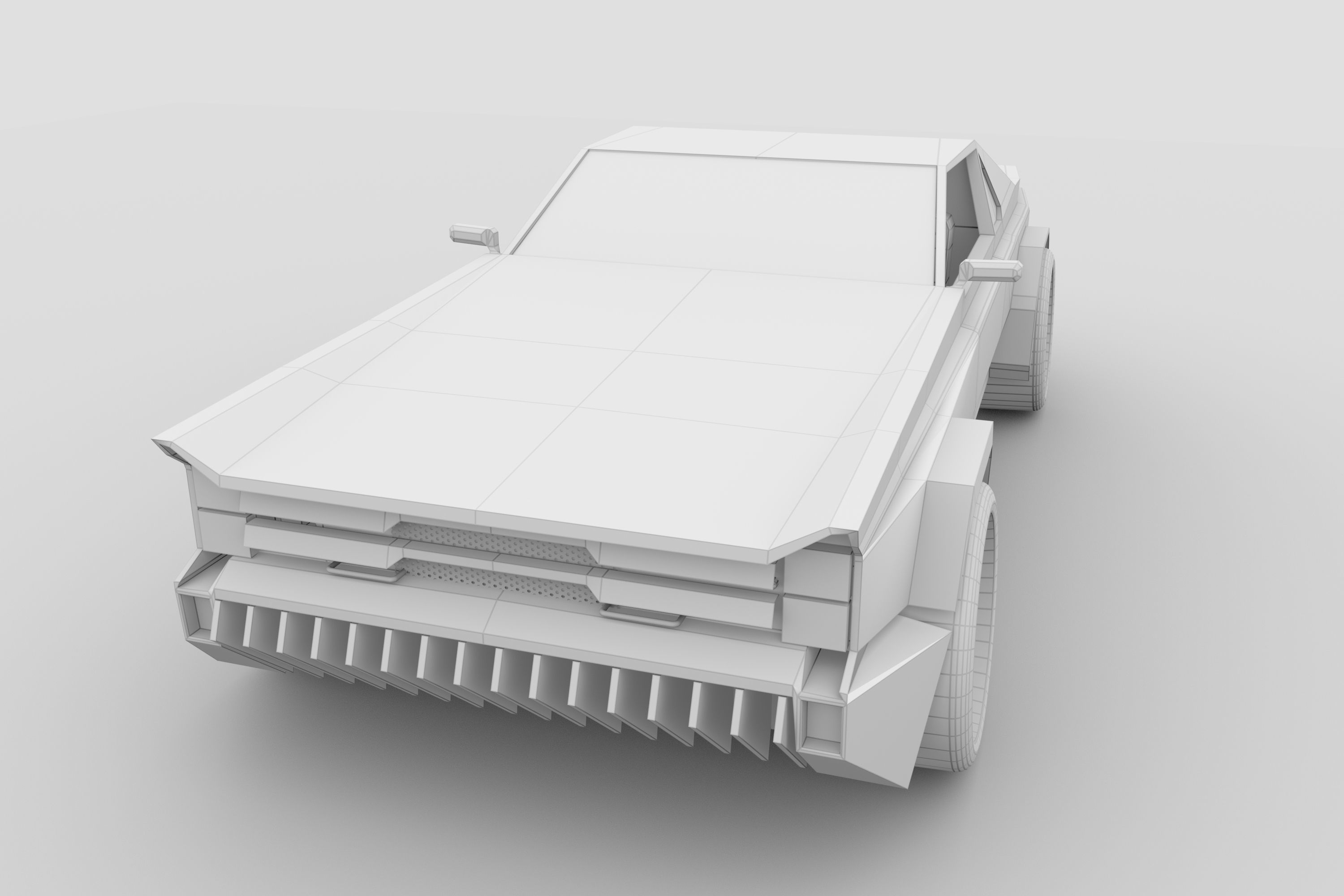 Muscle Car Lowpoly Low-poly 3D model_22