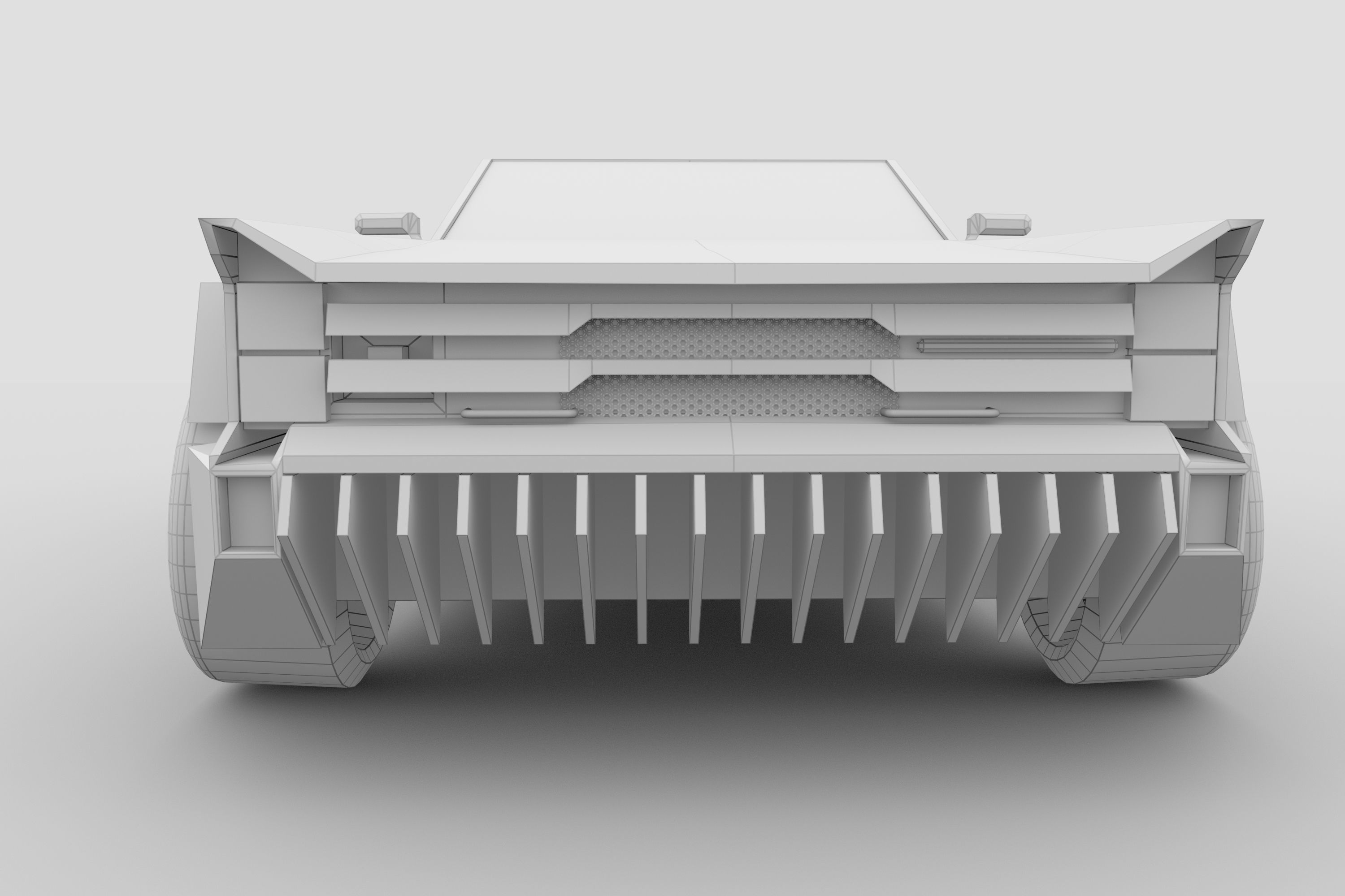 Muscle Car Lowpoly Low-poly 3D model_29