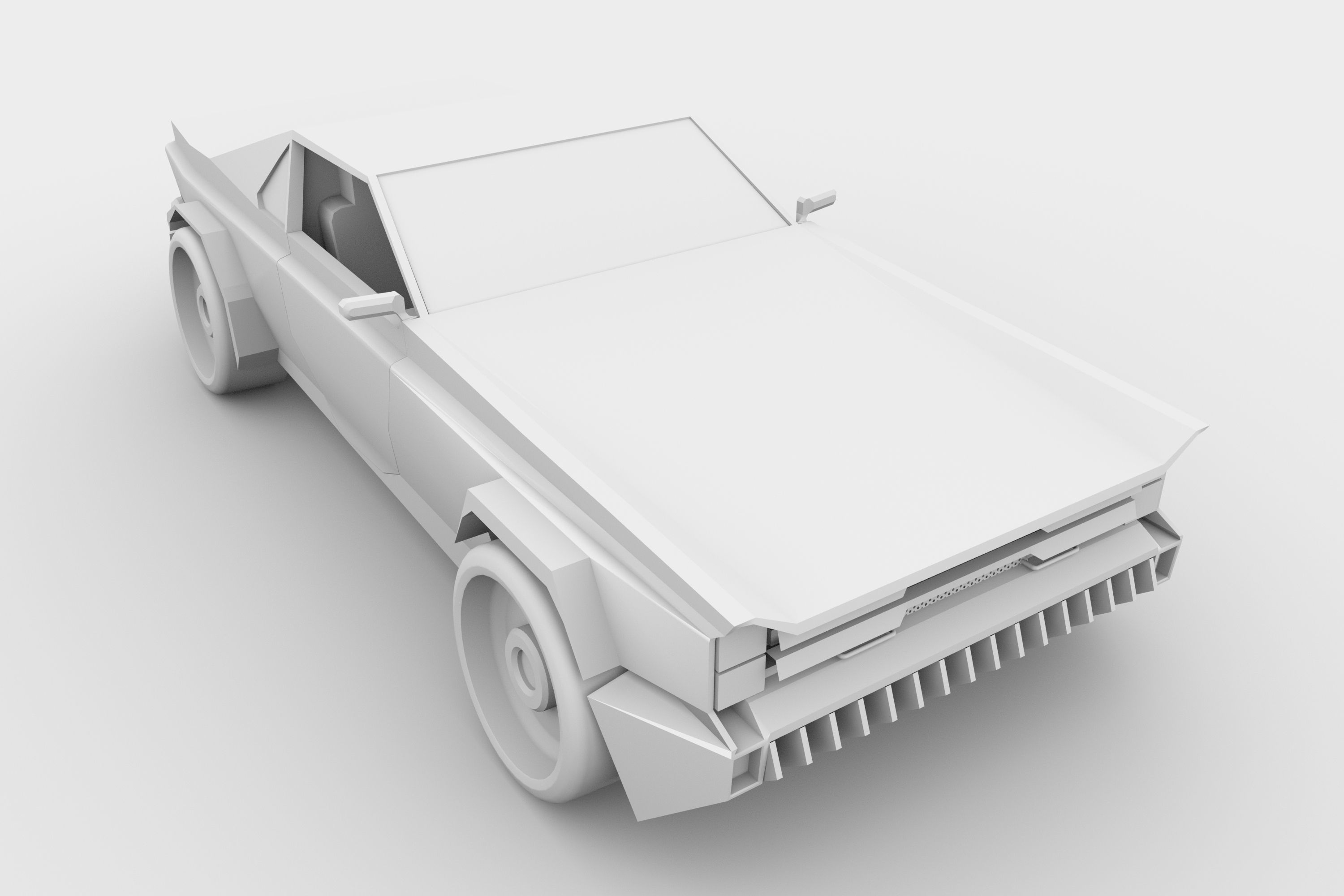Muscle Car Lowpoly Low-poly 3D model_18