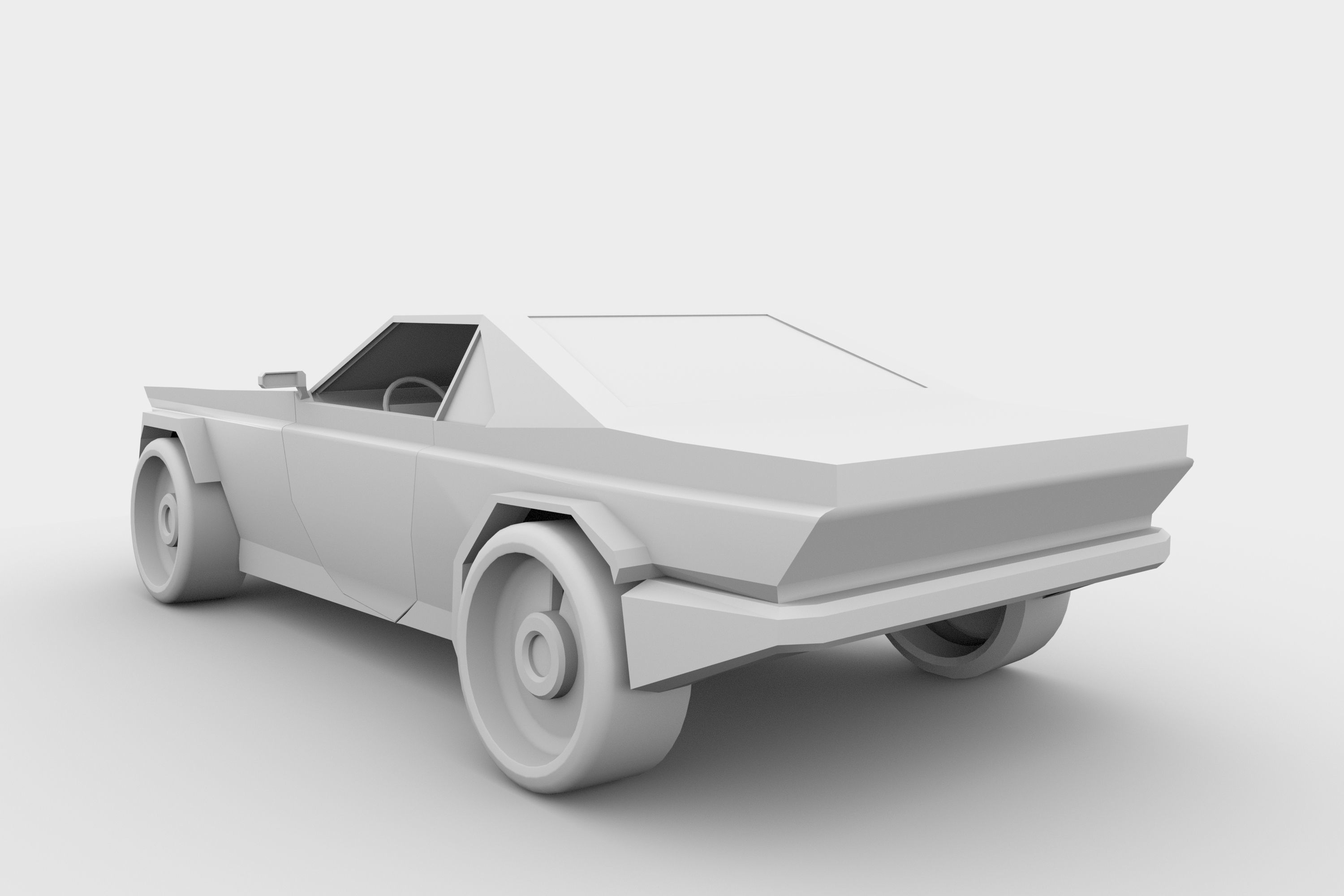 Muscle Car Lowpoly Low-poly 3D model_19