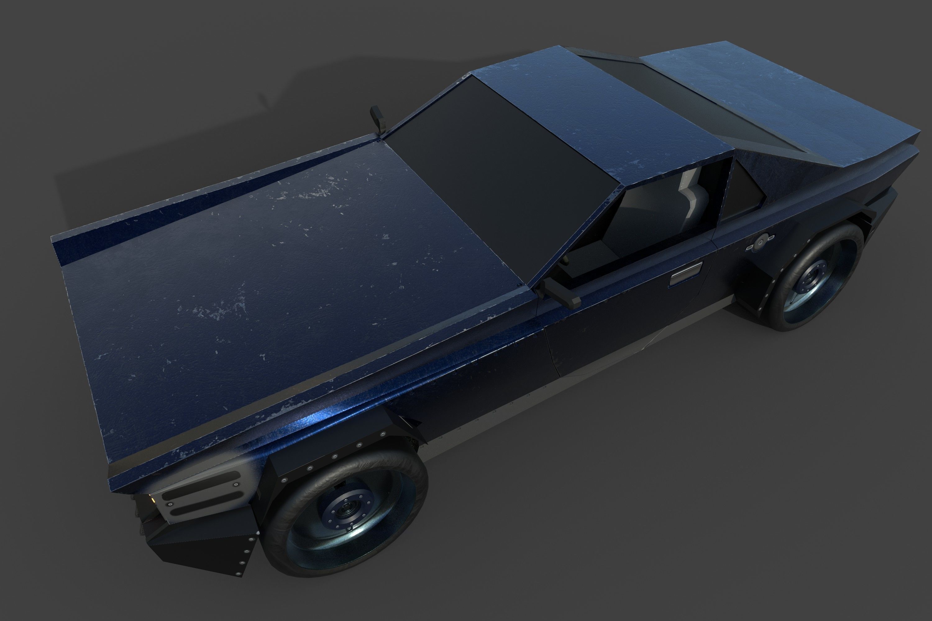 Muscle Car Lowpoly Low-poly 3D model_28