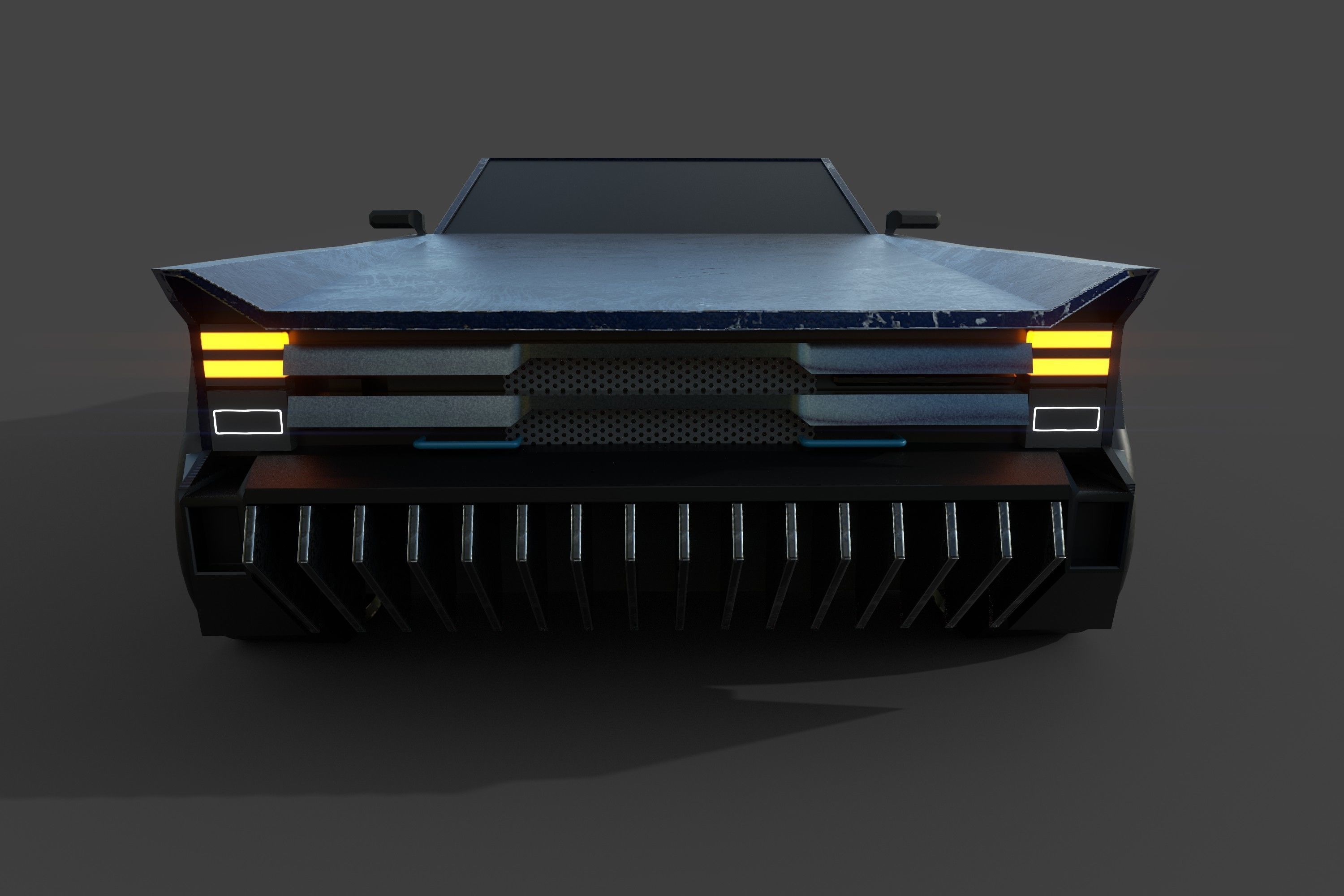 Muscle Car Lowpoly Low-poly 3D model_8