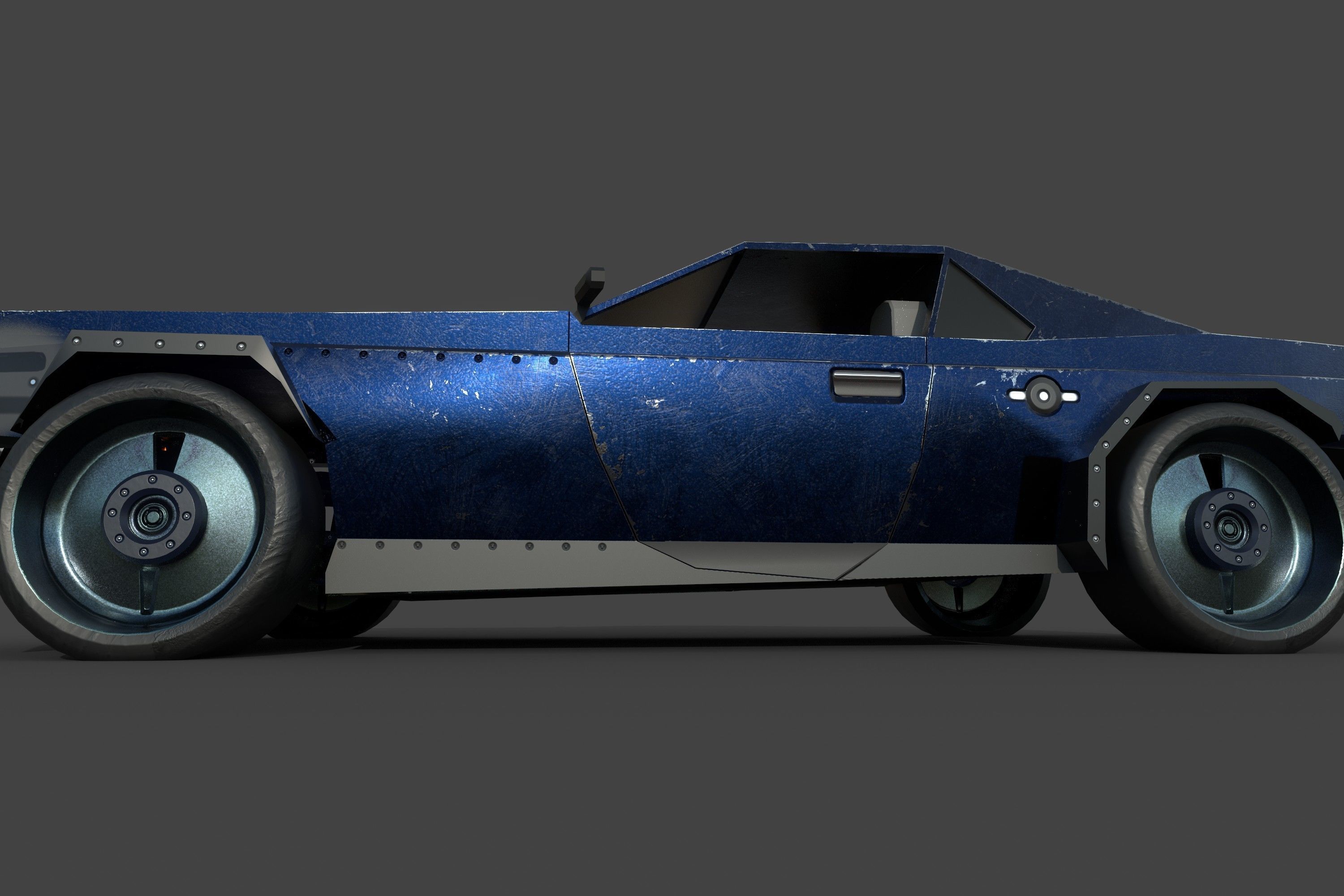 Muscle Car Lowpoly Low-poly 3D model_34