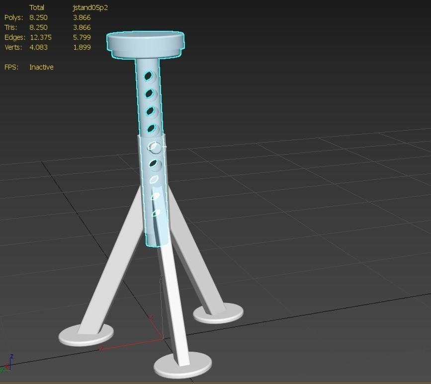 Jack Stand M5 Low-poly 3D model_25