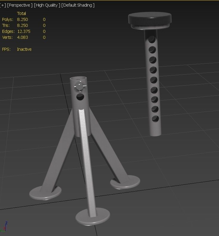 Jack Stand M5 Low-poly 3D model_29