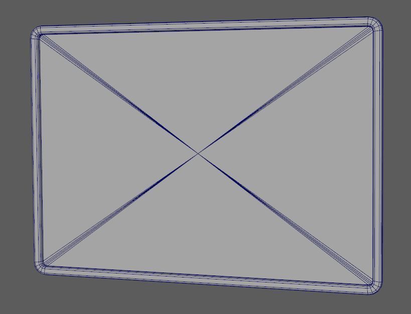 Whiteboard Low-poly 3D model_4