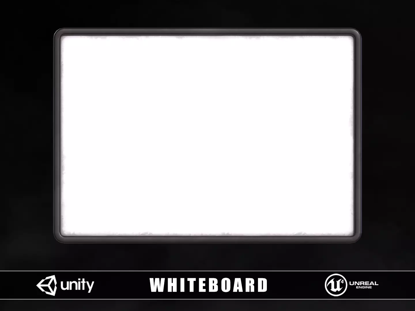 Whiteboard Low-poly 3D model_0