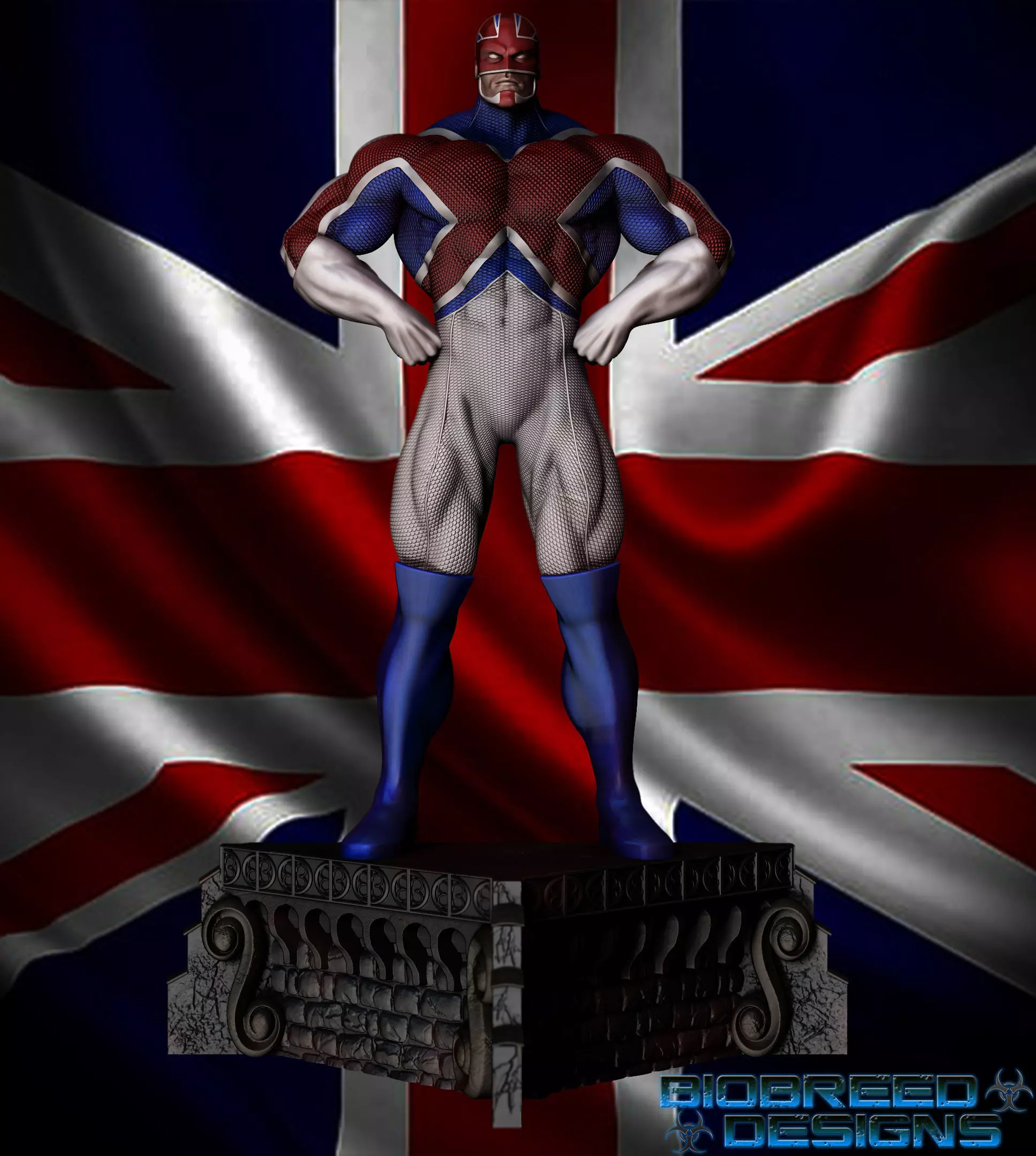 Marvel Comics Captain Britain 3D print model_0