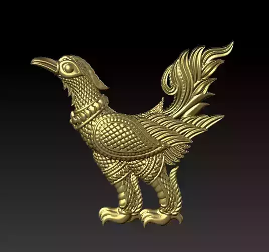 Hang Meas khmer Gold byRithy-Jewelry-design 3D print model 3D print model