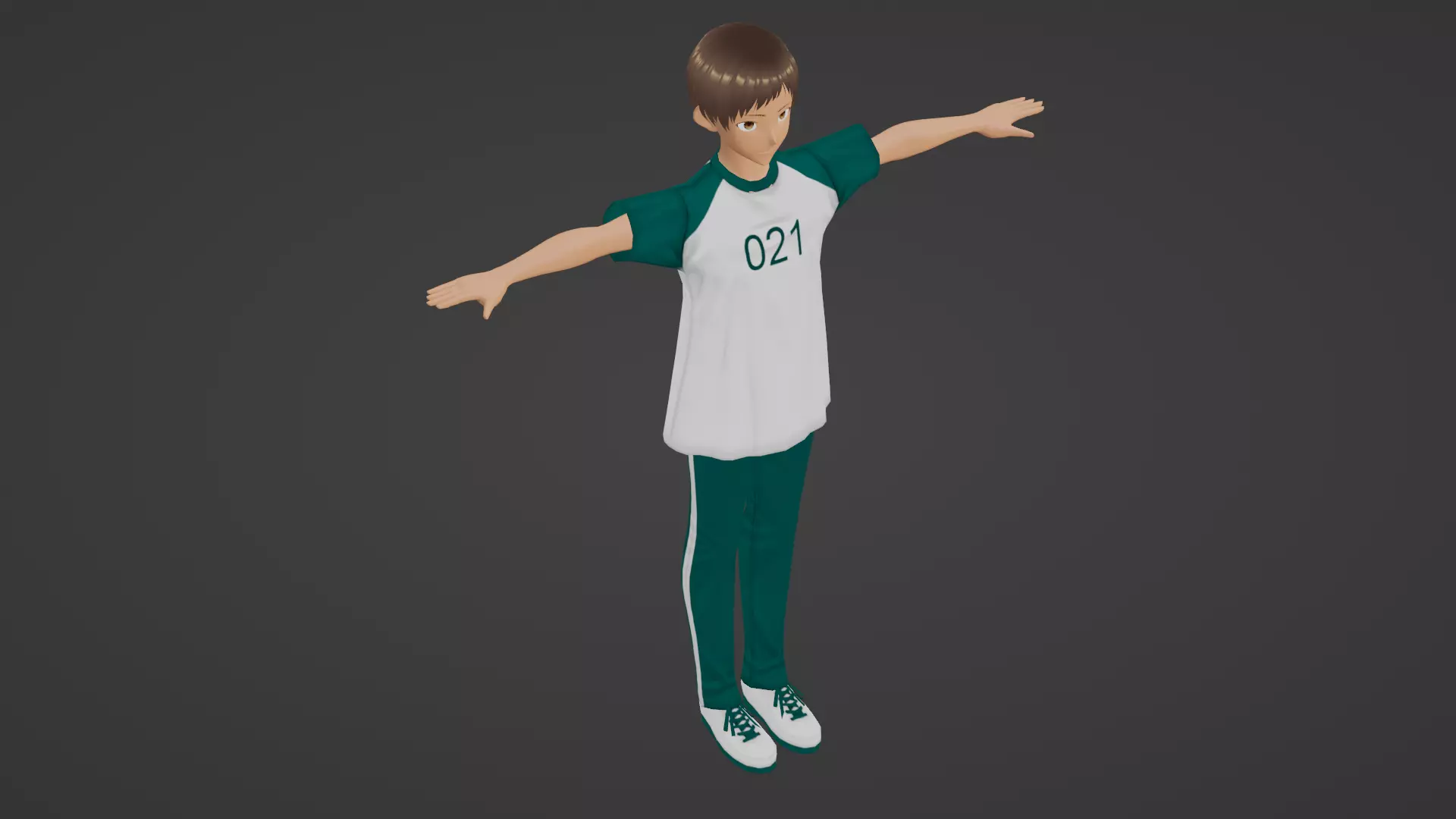 Squid Game - Player Low-poly 3D model