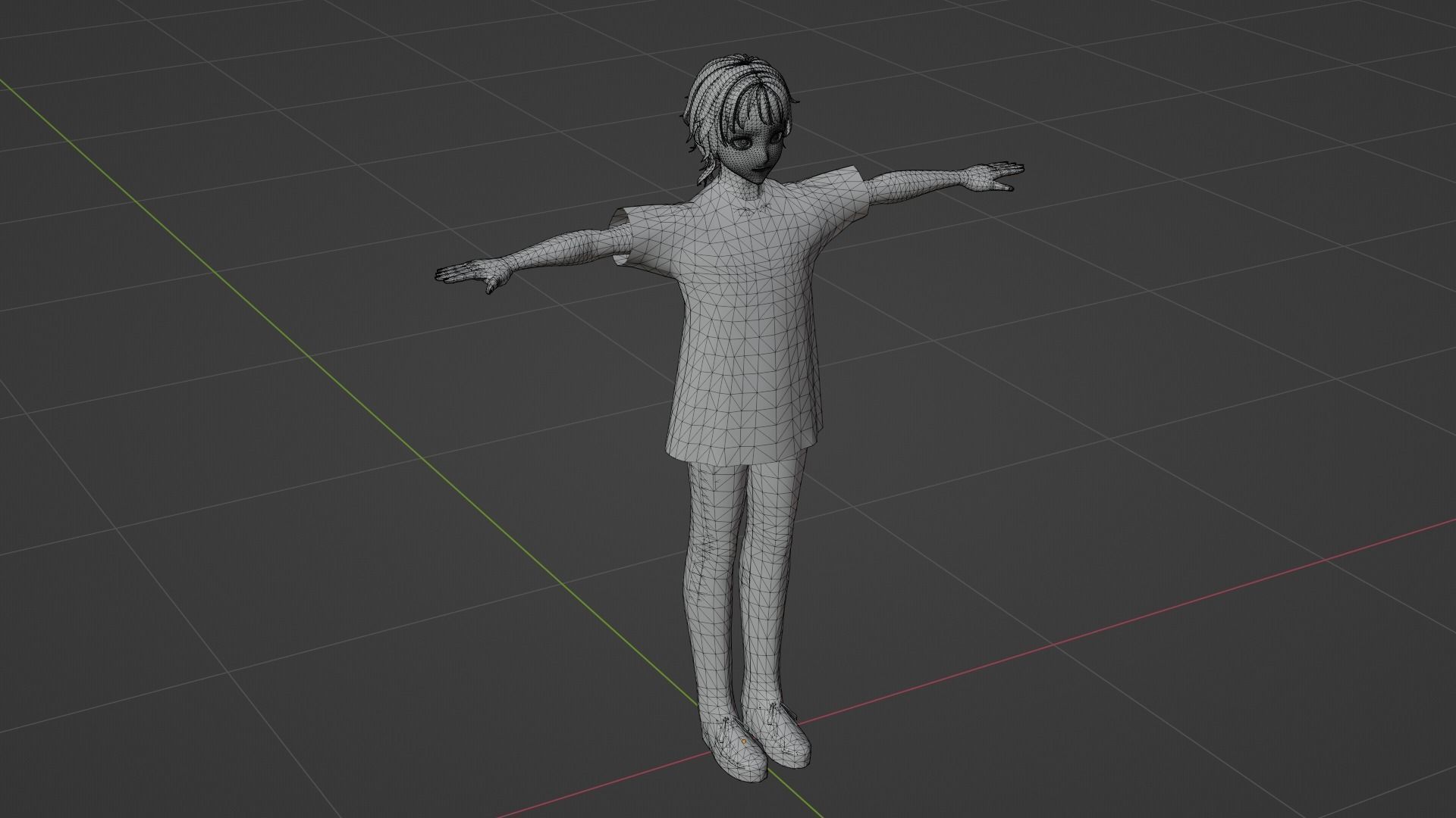 Squid Game - Player Low-poly 3D model_7