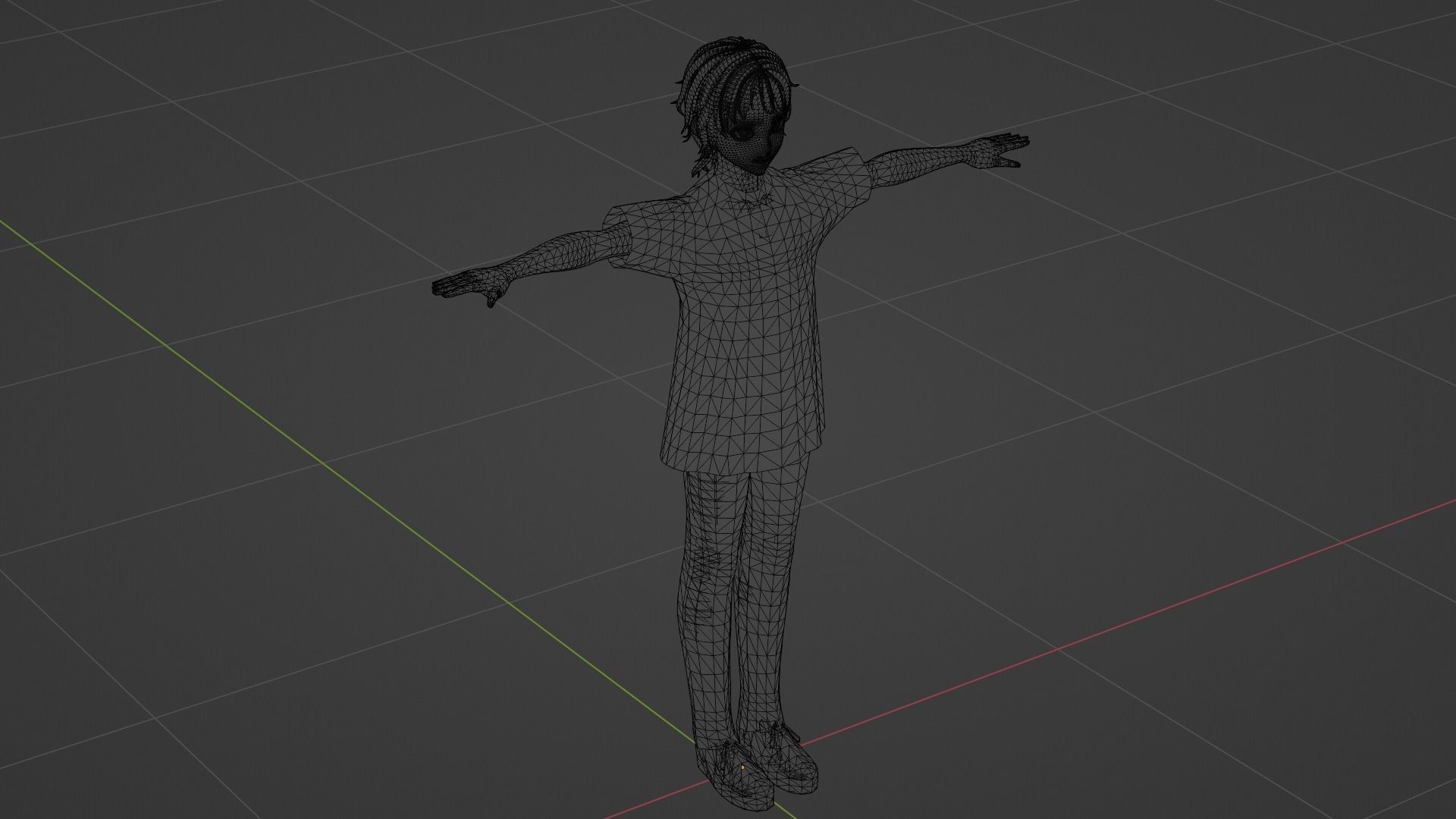 Squid Game - Player Low-poly 3D model_8