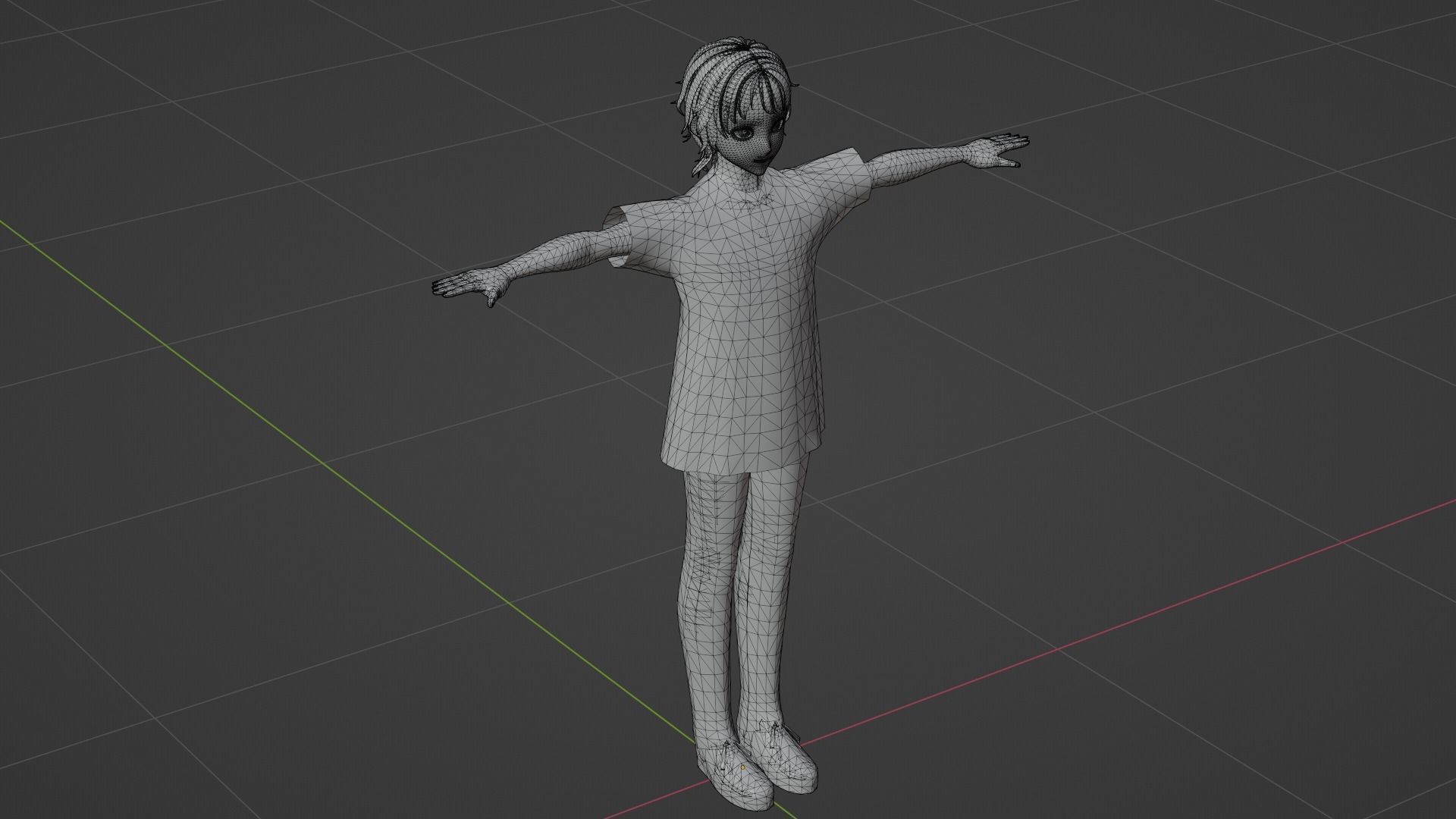 Squid Game - Player Low-poly 3D model_7